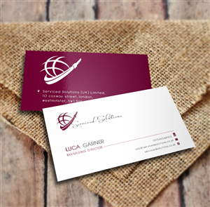 Business Card Design by a7mddz for Serviced solutions (UK) limited | Design: #3714252