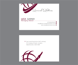Business Card Design by a7mddz for Serviced solutions (UK) limited | Design: #3722598