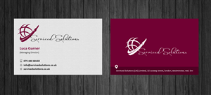 Visitenkarten-Design von Brajpal Freelance Website Designer für Serviced solutions (UK) limited | Design #3713950