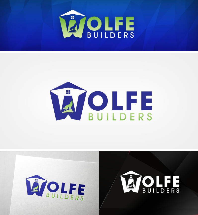 Logo Design by Spektron Designs for Wolfe Builders | Design #3750964