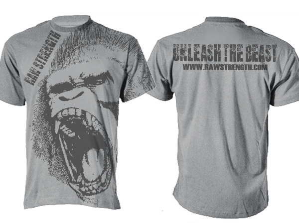 T-shirt Design by Summit Creative for Raw Strength Gym Wear | Design #975506