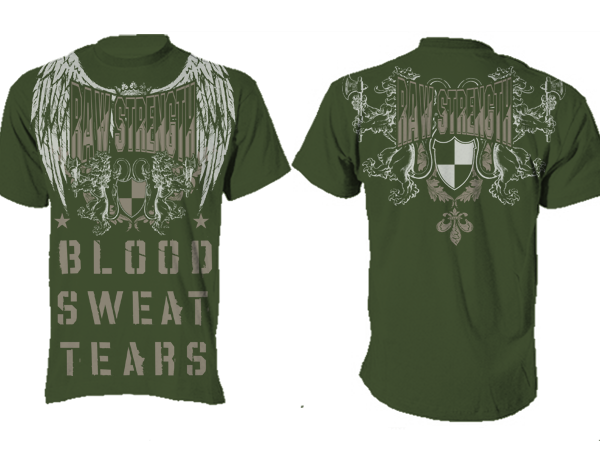 T-shirt Design by Summit Creative for Raw Strength Gym Wear | Design #977566