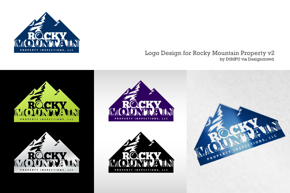 Logo Design by D0MPU for Rocky Mountain Property Inspections, LLC | Design #3724056