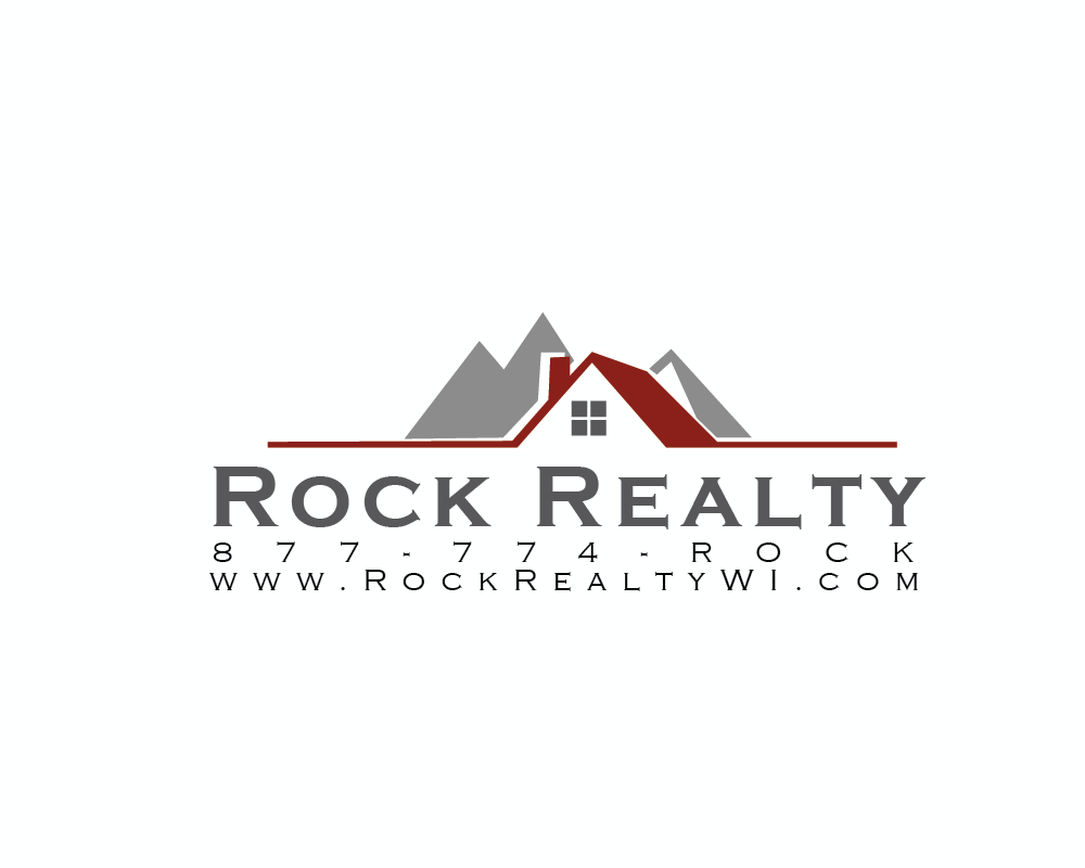 Bold, Serious, Real Estate Logo Design for Rock Realty, 877774ROCK