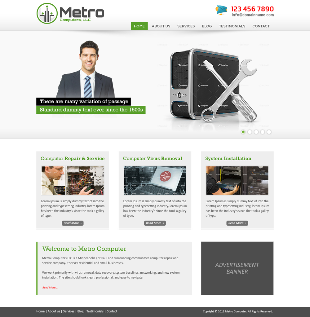 Wordpress Design by Mayank Patel for this project | Design #990433