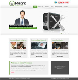 Wordpress Design by Mayank Patel for this project | Design: #990433