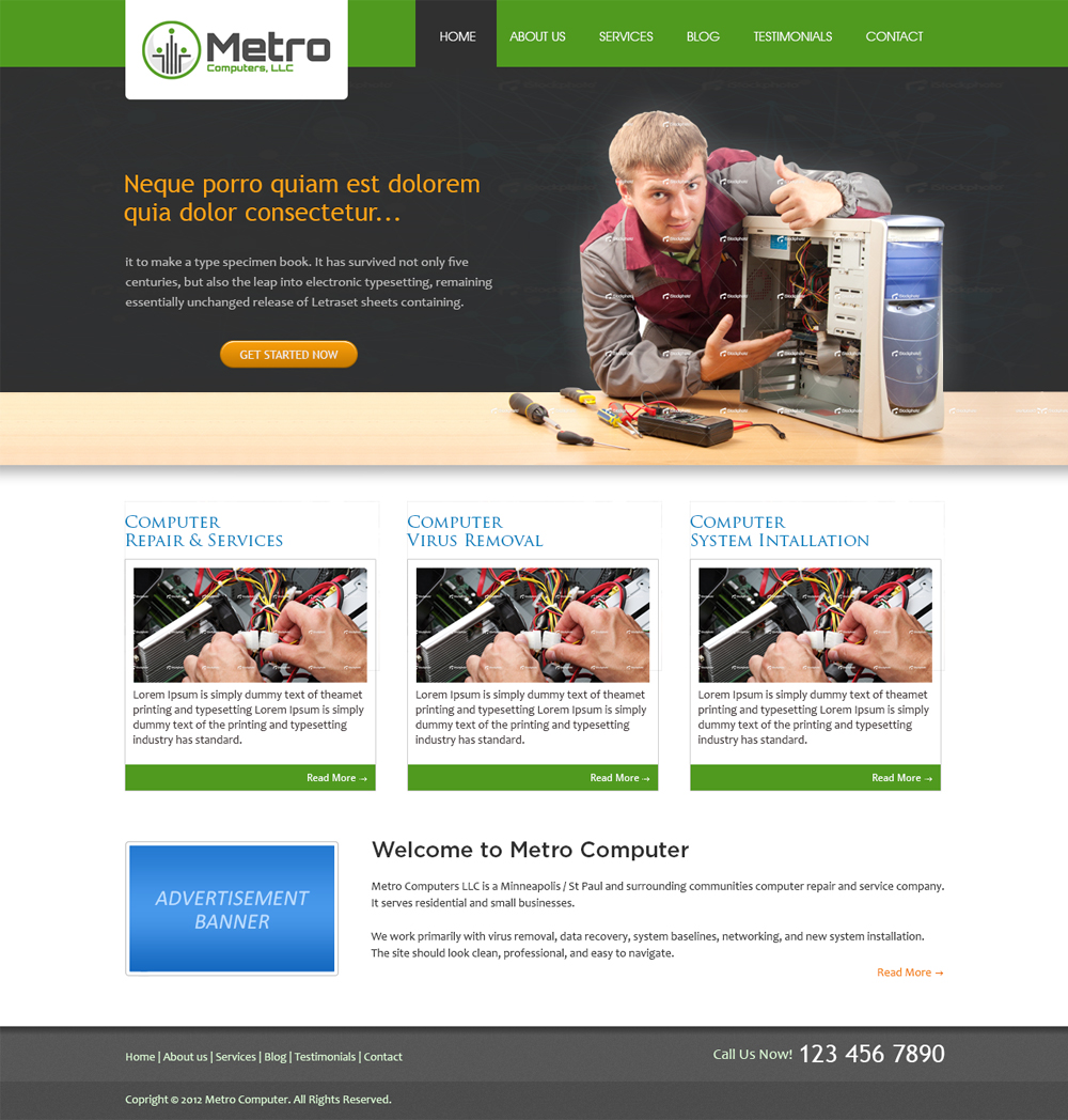 Wordpress Design by Mayank Patel for this project | Design #993751