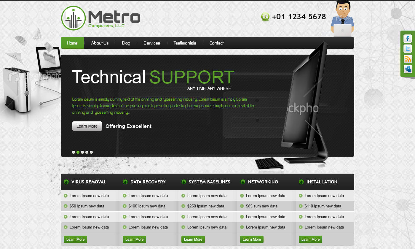Wordpress Design by Rohit Gangully for this project | Design #998336