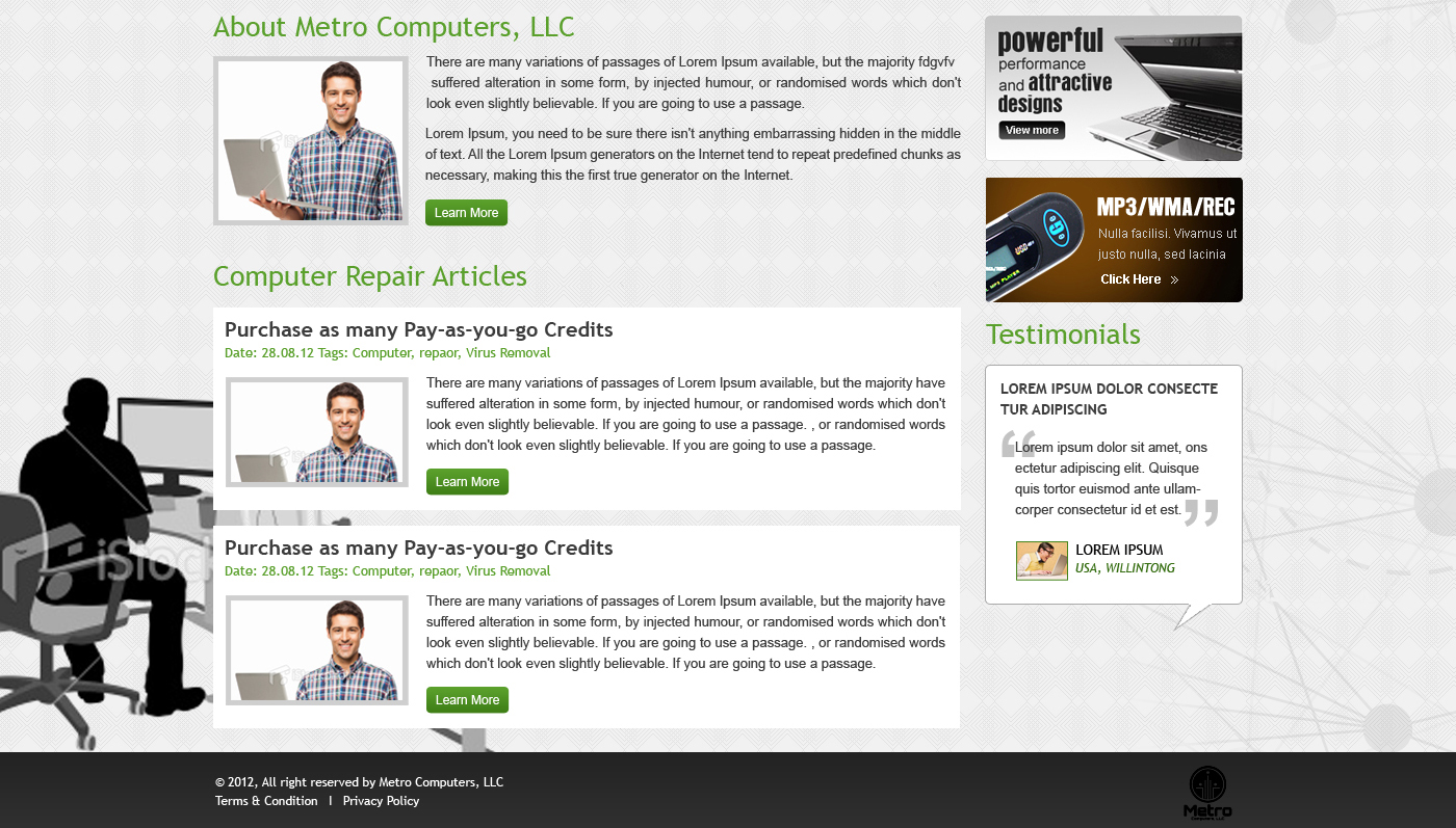 Wordpress Design by Rohit Gangully for this project | Design #998350
