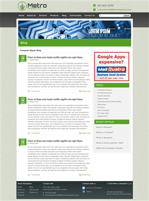 Wordpress Design by ShreejiAkshar for this project | Design: #1001689