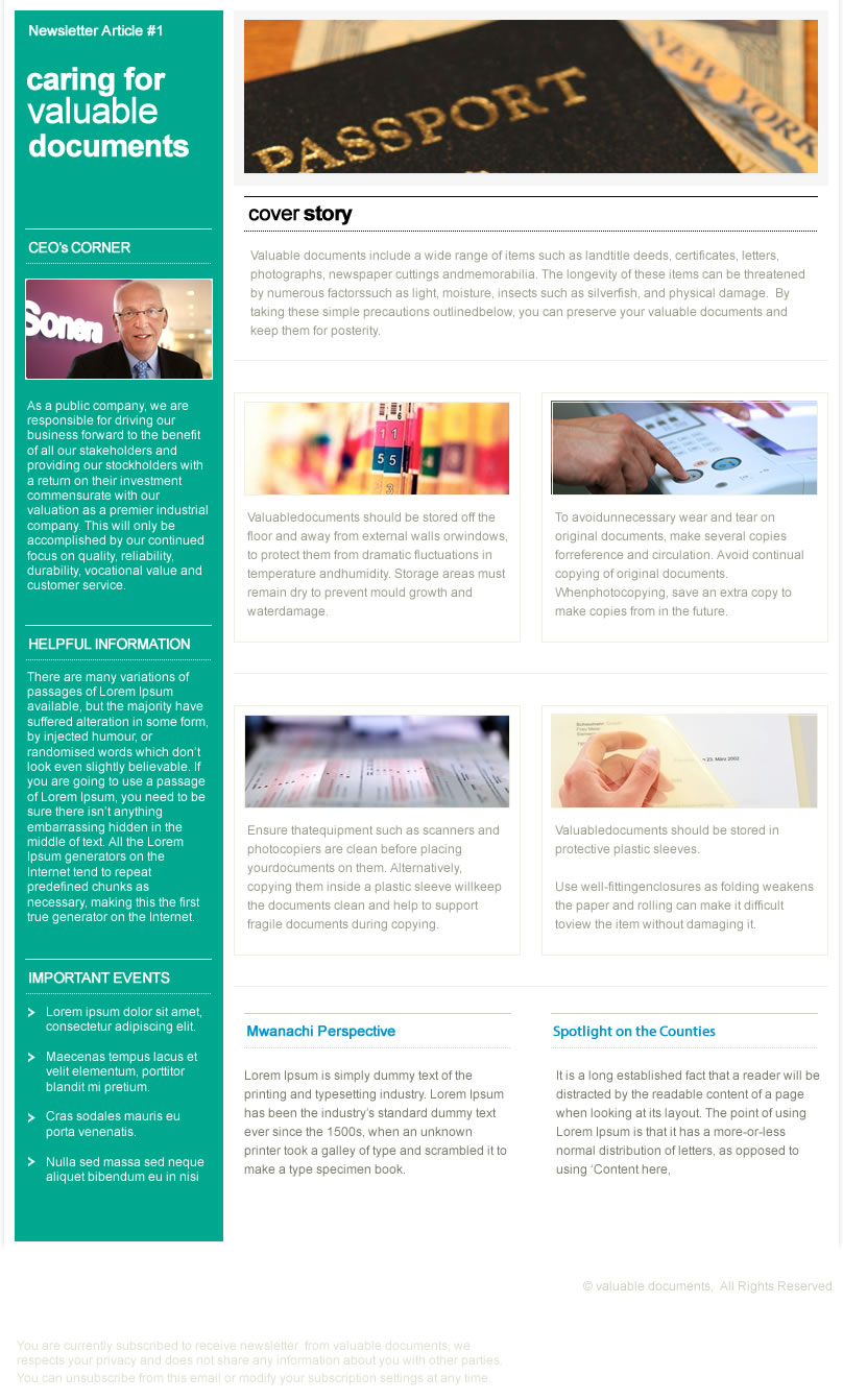 Newsletter Design by incisesolutions for this project | Design #3769351