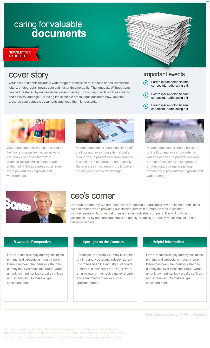 Newsletter Design by incisesolutions for this project | Design #3771667