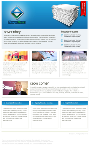 Newsletter Design by incisesolutions for this project | Design: #3806993