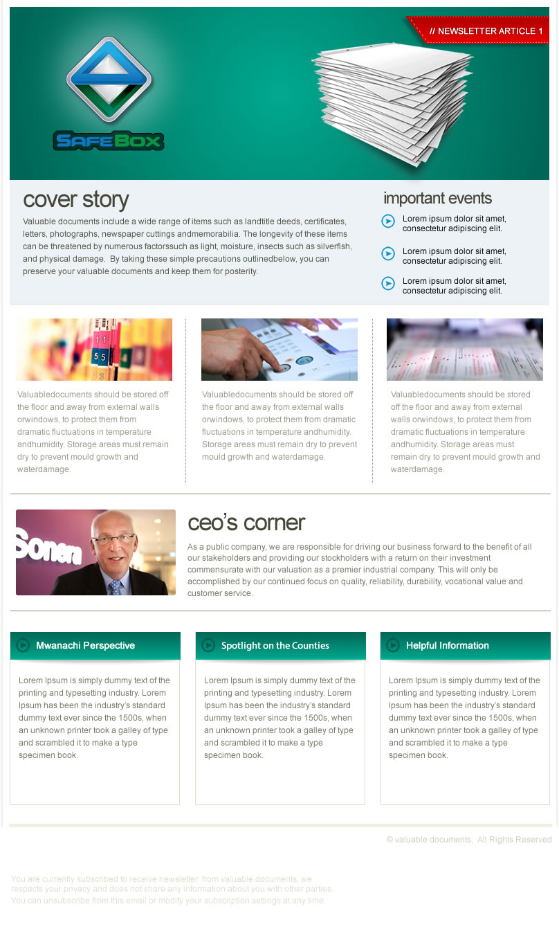 Newsletter Design by incisesolutions for this project | Design #3807416