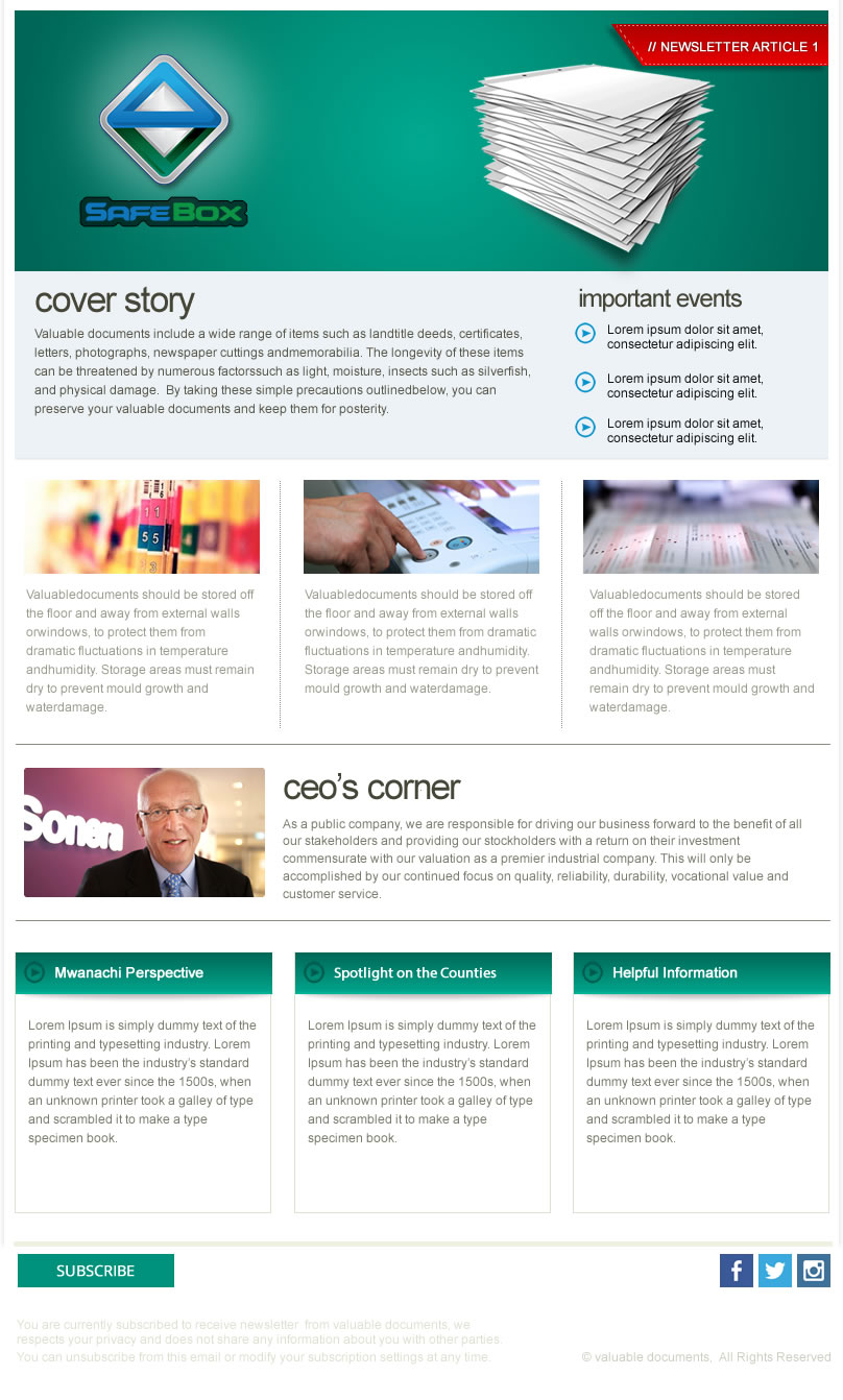 Newsletter Design by incisesolutions for this project | Design #3809160