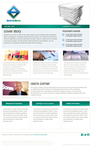 Newsletter Design by incisesolutions for this project | Design: #3817302