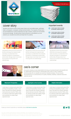 Newsletter Design by incisesolutions for this project | Design: #3817648