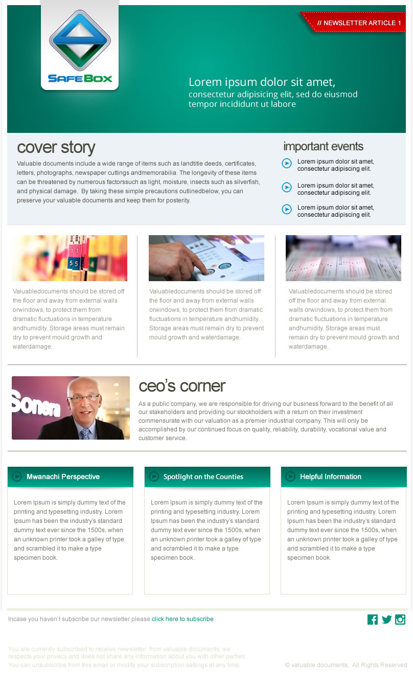 Newsletter-Design von incisesolutions für dieses Projekt | Design #3831297