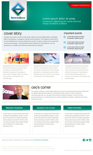 Newsletter Design by incisesolutions for this project | Design: #3831297