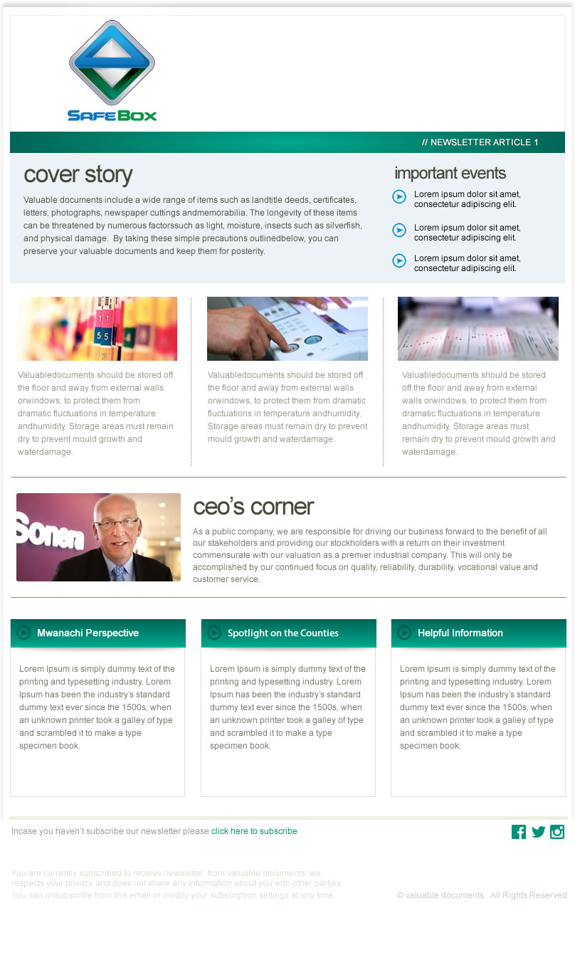 Newsletter Design by incisesolutions for this project | Design #3856084