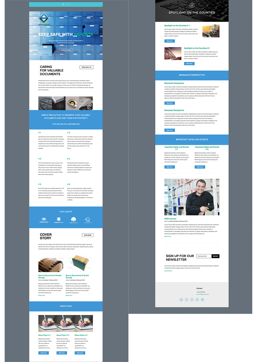Newsletter Design by Caroloh for this project | Design #3785429