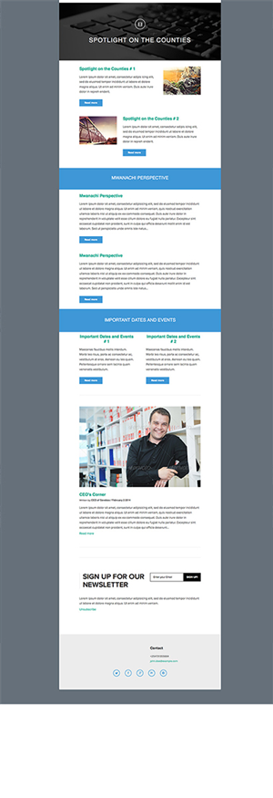 Newsletter Design by Caroloh for this project | Design #3785438