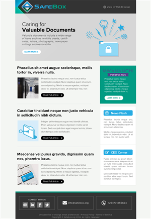 Newsletter Design by Ayzeek for this project | Design: #3795211