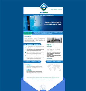 Newsletter Design by bangraphics for this project | Design: #3798370