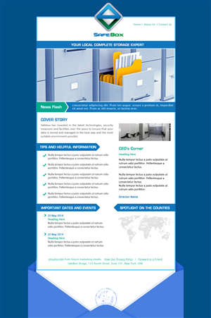 Newsletter Design by bangraphics for this project | Design: #3798714