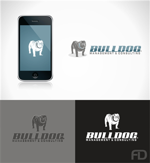 Logo Design by Fenceline Design for Bulldog Management & Consulting | Design #985195