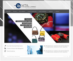 Web Design by aarsita for MTA Industries | Design: #3738755