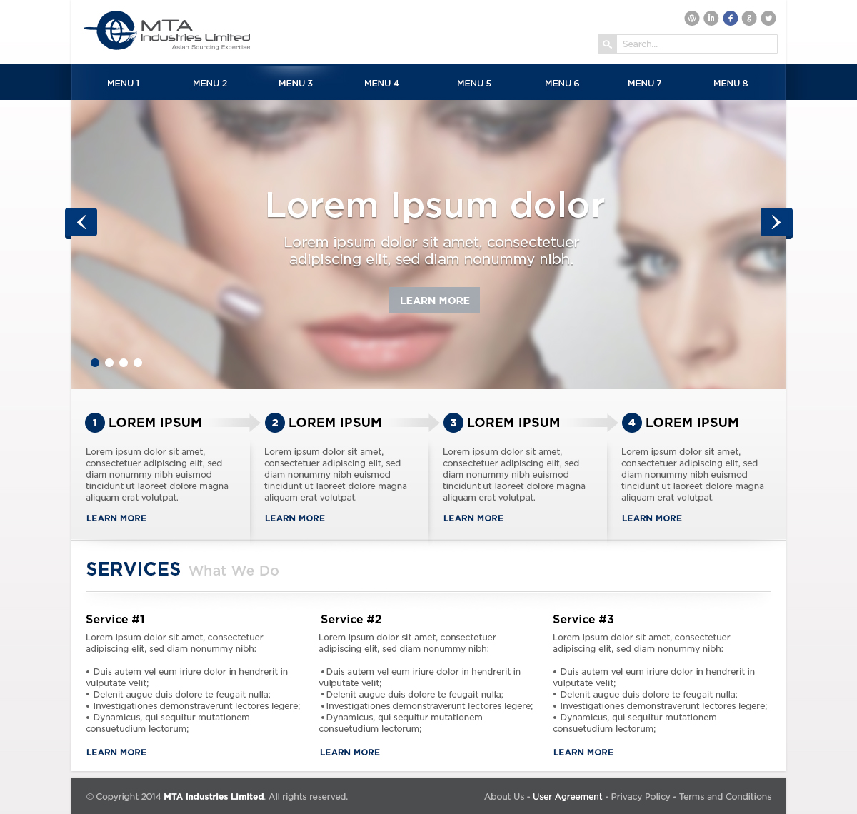 Web Design by Ivo Fernandes for MTA Industries | Design #3744532