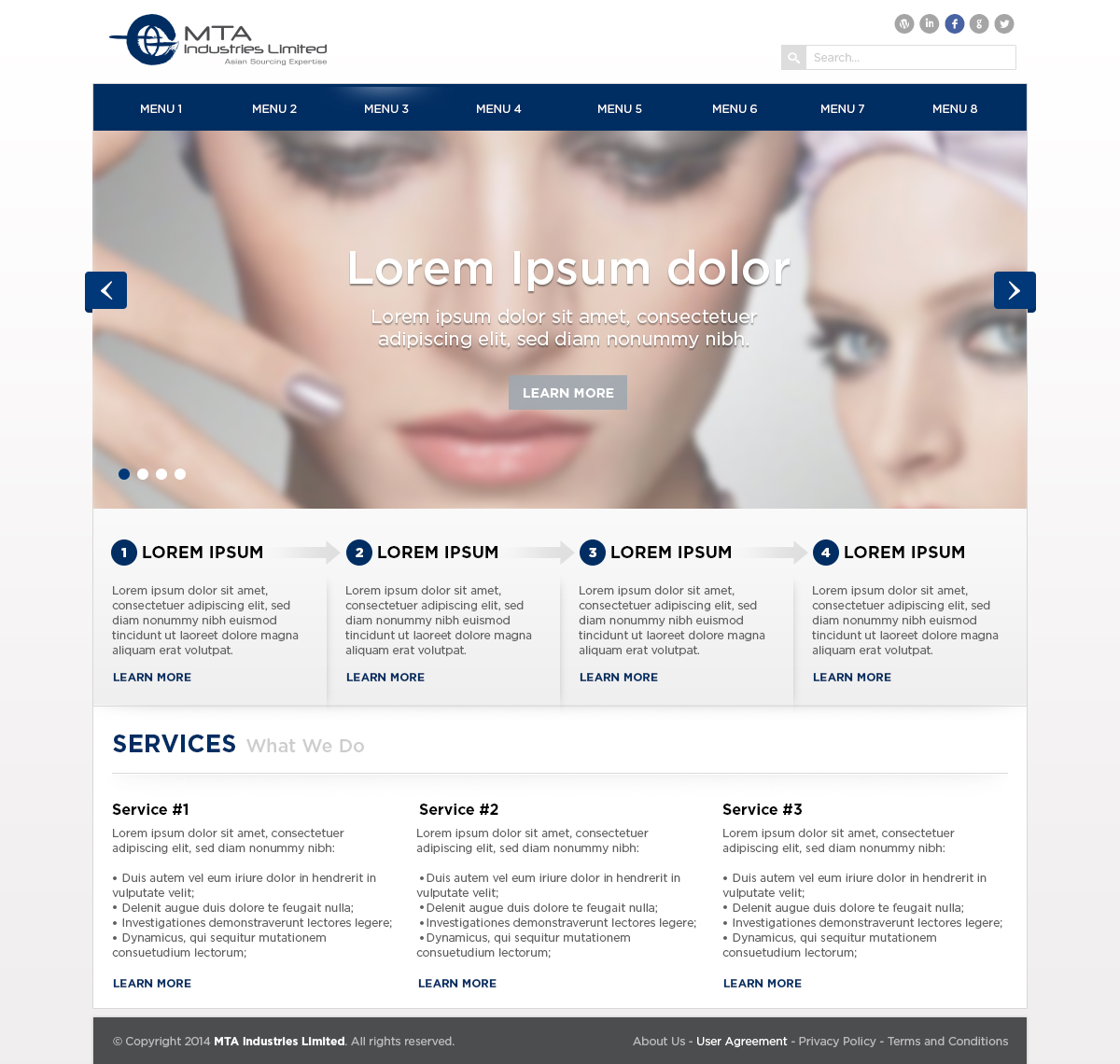 Web Design by Ivo Fernandes for MTA Industries | Design #3744533
