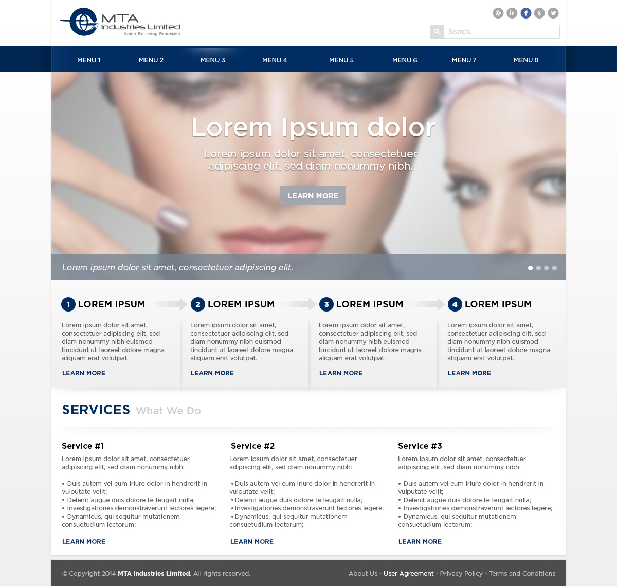 Web Design by Ivo Fernandes for MTA Industries | Design #3744535