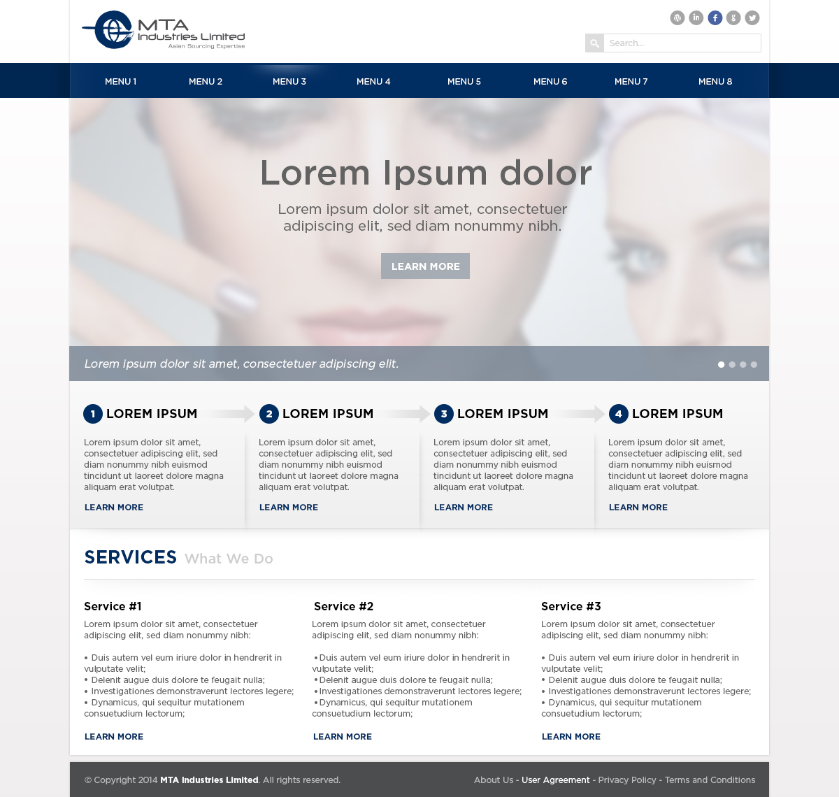 Web Design par Ivo Fernandes pour MTA Industries | Design #3744537