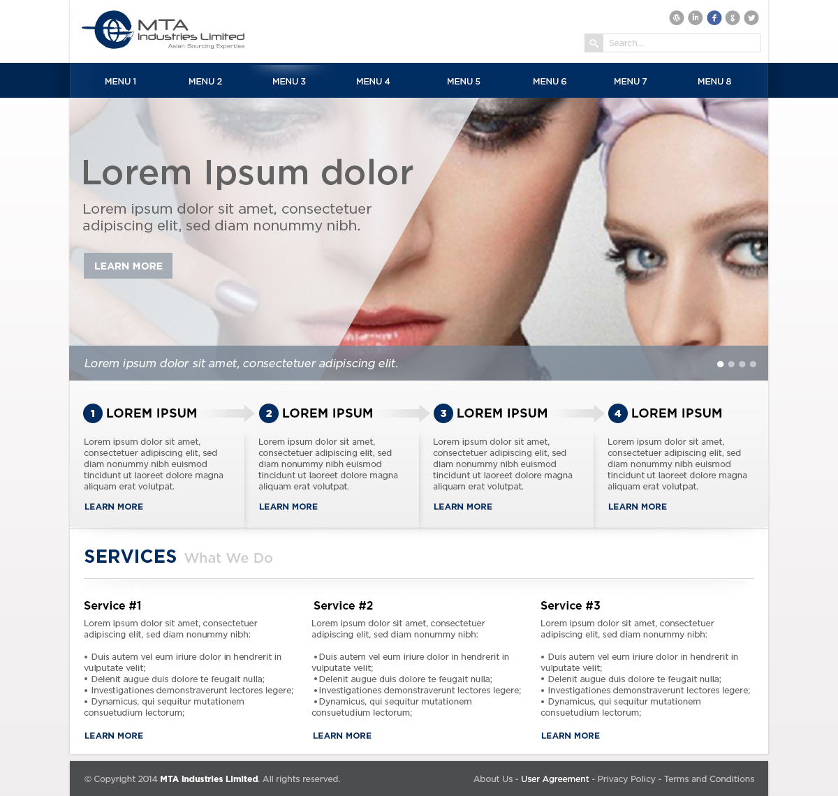 Web Design by Ivo Fernandes for MTA Industries | Design #3744539