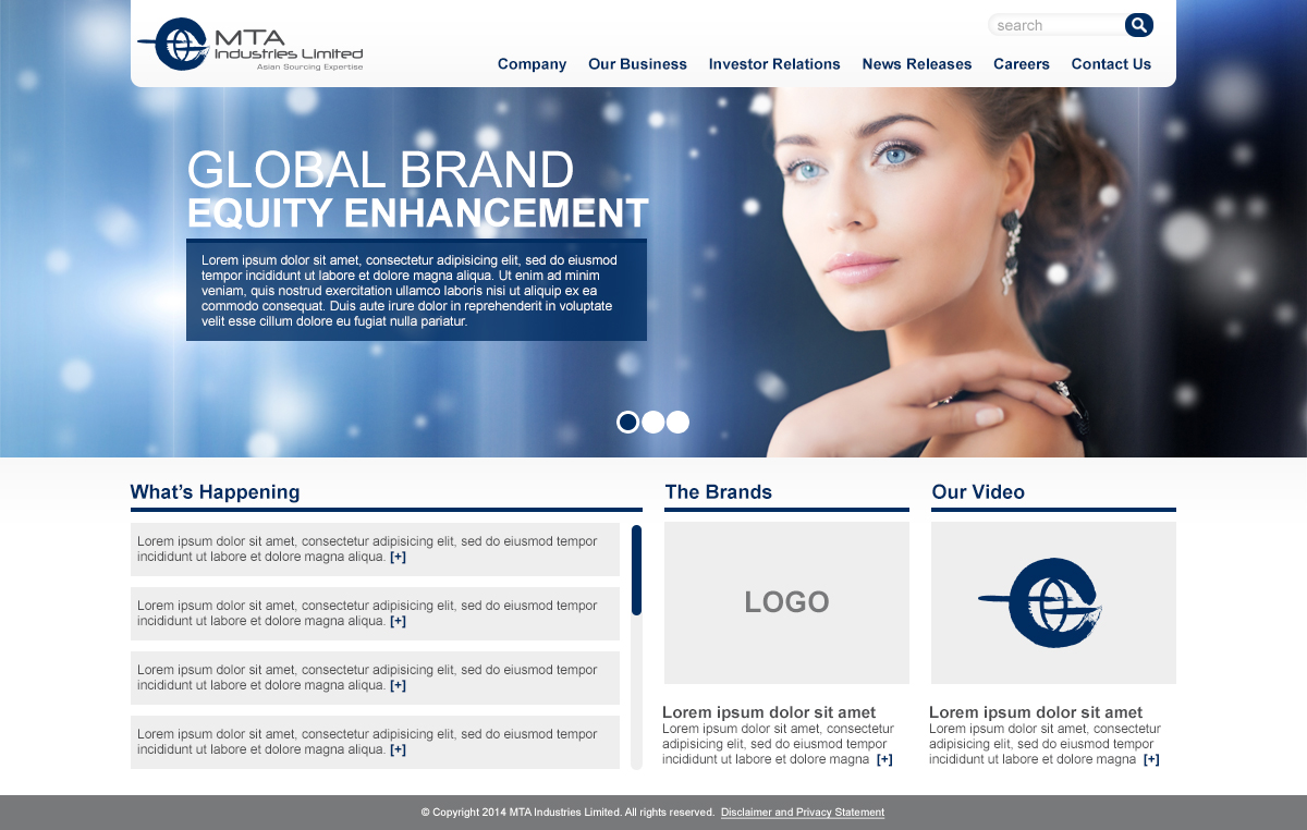 Web Design by markiez for MTA Industries | Design #3721270