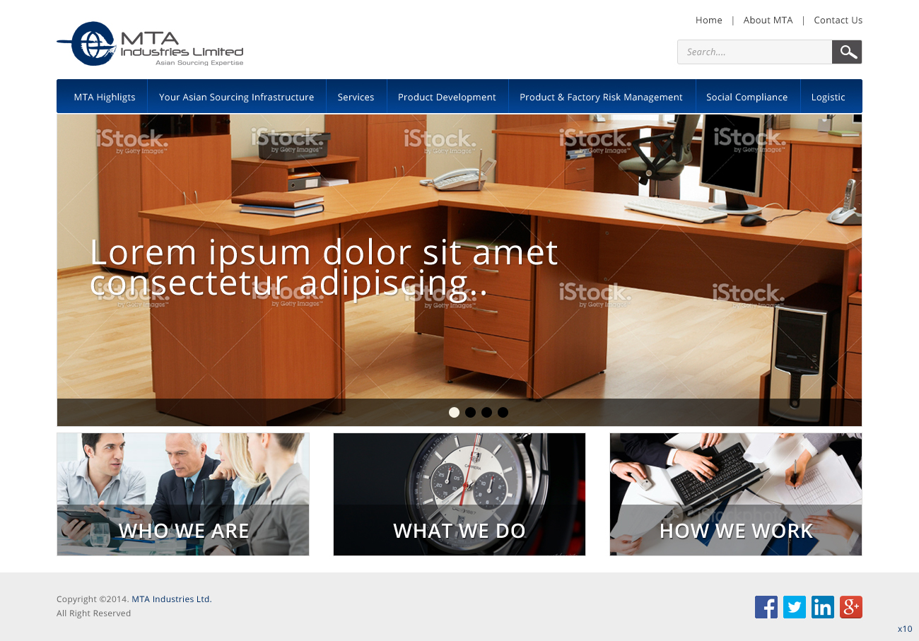Web Design by pb for MTA Industries | Design #3731112