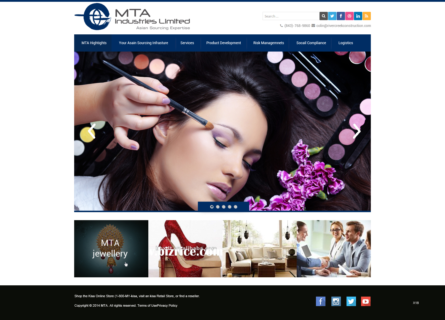 Web Design by pb for MTA Industries | Design #3731117