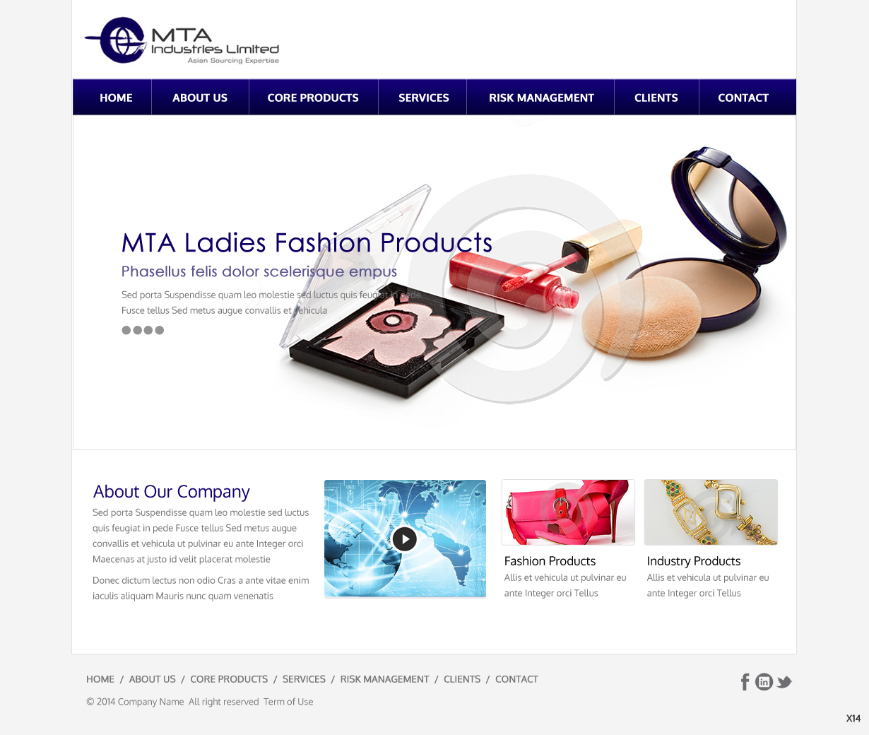 Web Design by pb for MTA Industries | Design #3731119