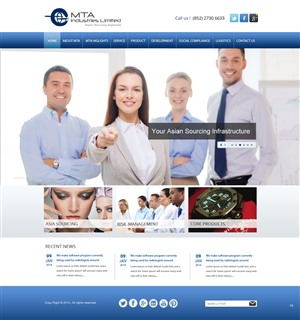 Web Design by pb for MTA Industries | Design: #3731123