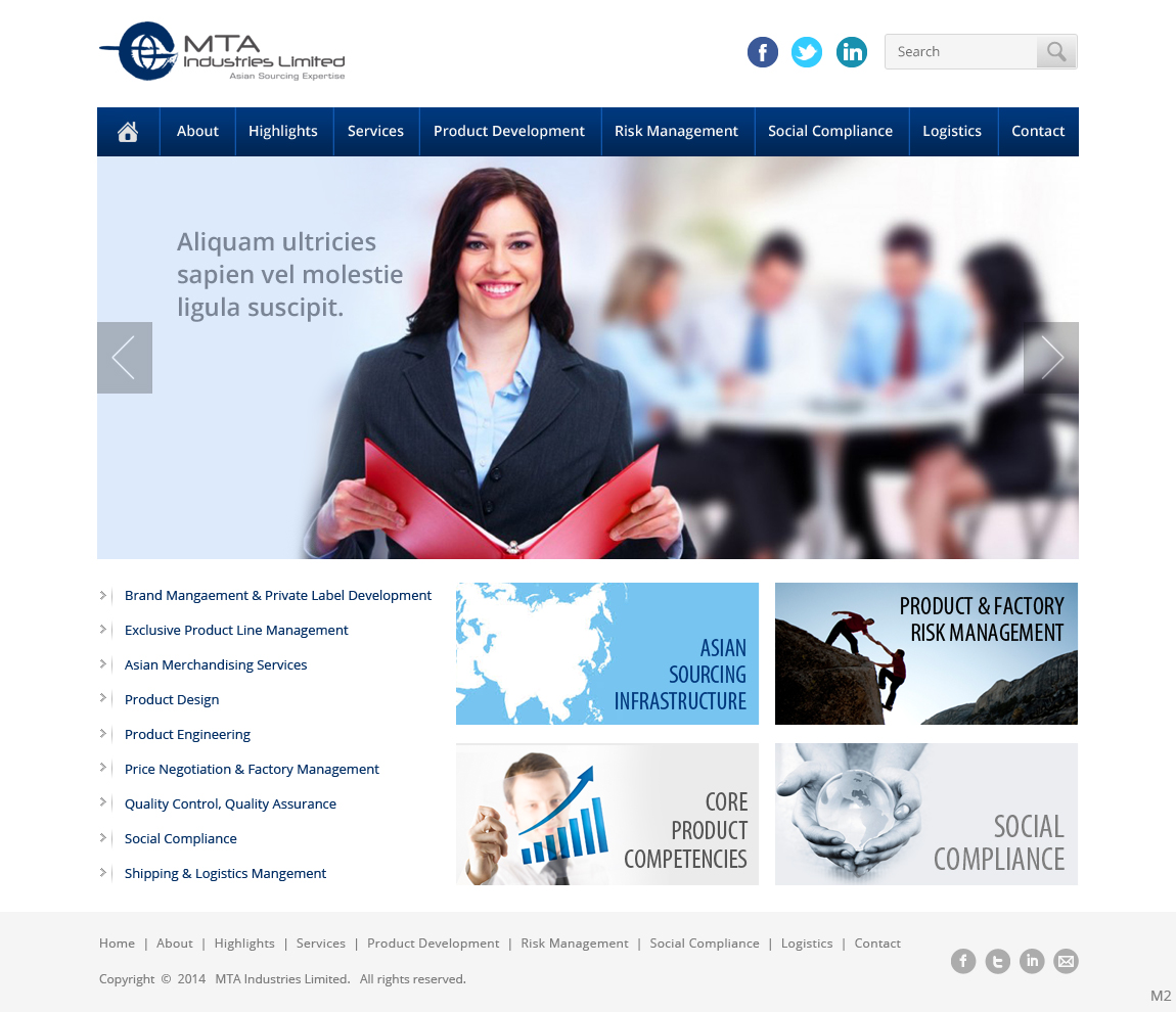 Web Design by pb for MTA Industries | Design #3731126