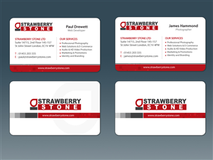 Business Card and Letterhead for Strawberry Stone - (Have Logo) | Design de Papeterie par mouallem zoheir
