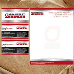 Business Card and Letterhead for Strawberry Stone - (Have Logo) | Design de Papeterie par wolf