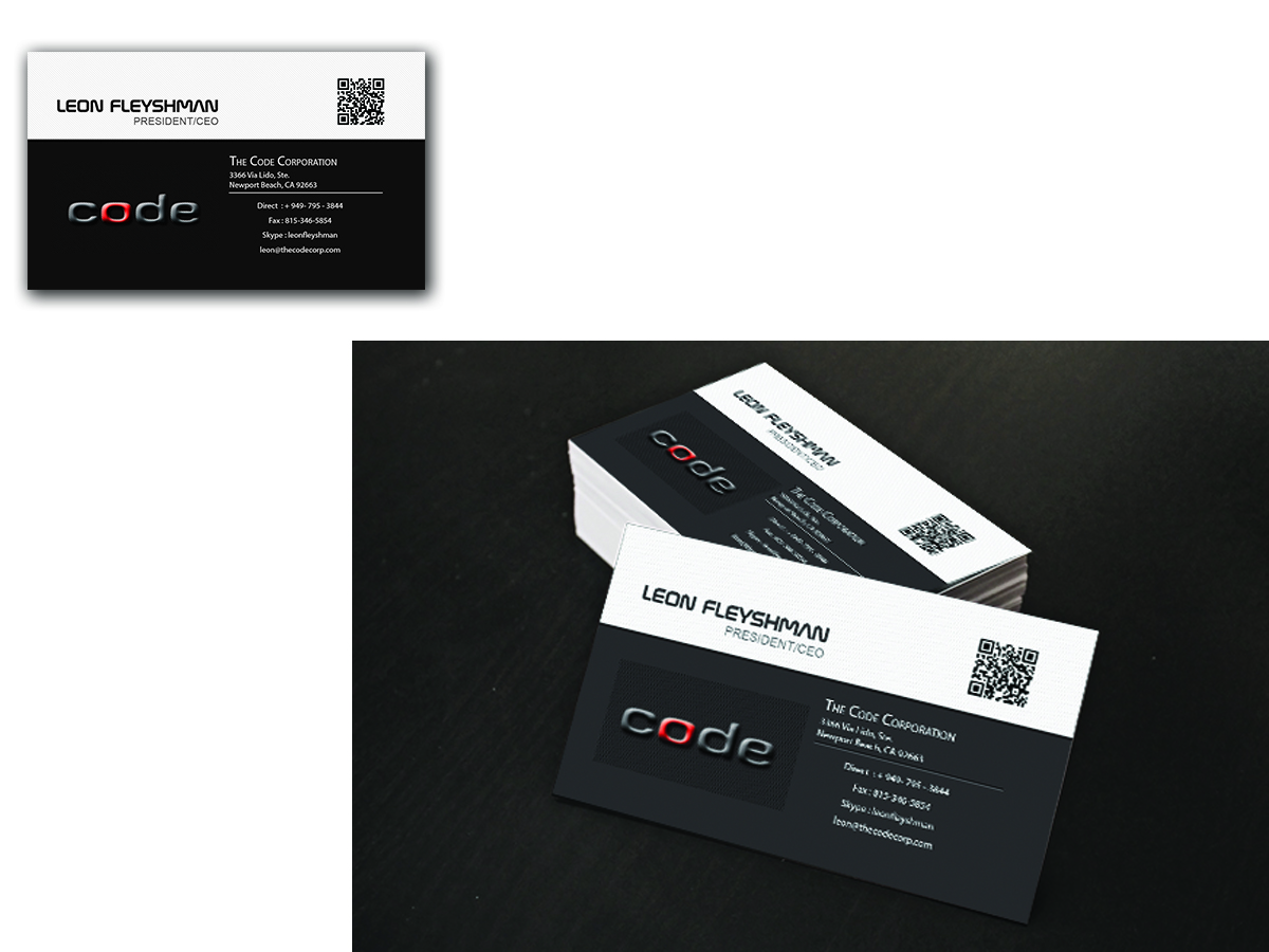 Business Card Design by Dreamtree Media for The Code Corporation | Design #3719681