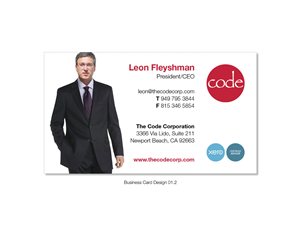 Business Card Design by SP Designwork for The Code Corporation | Design: #3728935