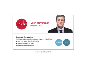 Business Card Design by SP Designwork for The Code Corporation | Design: #3728940