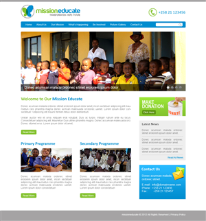 Web Design - Mission Educate Non-Profit Organisation | Web Design by Desire Design Solutions