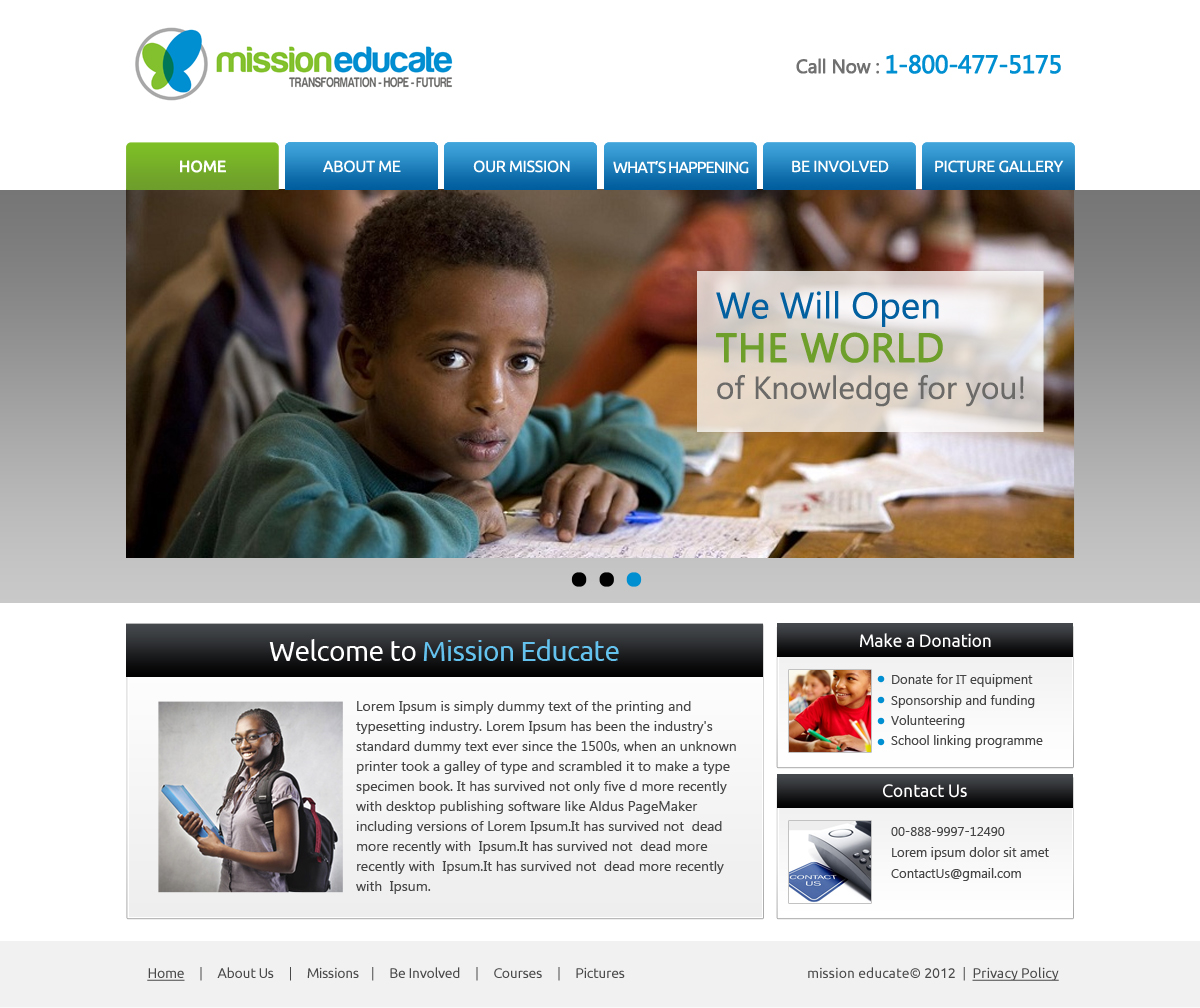 Web Design by OM for this project | Design #1000727