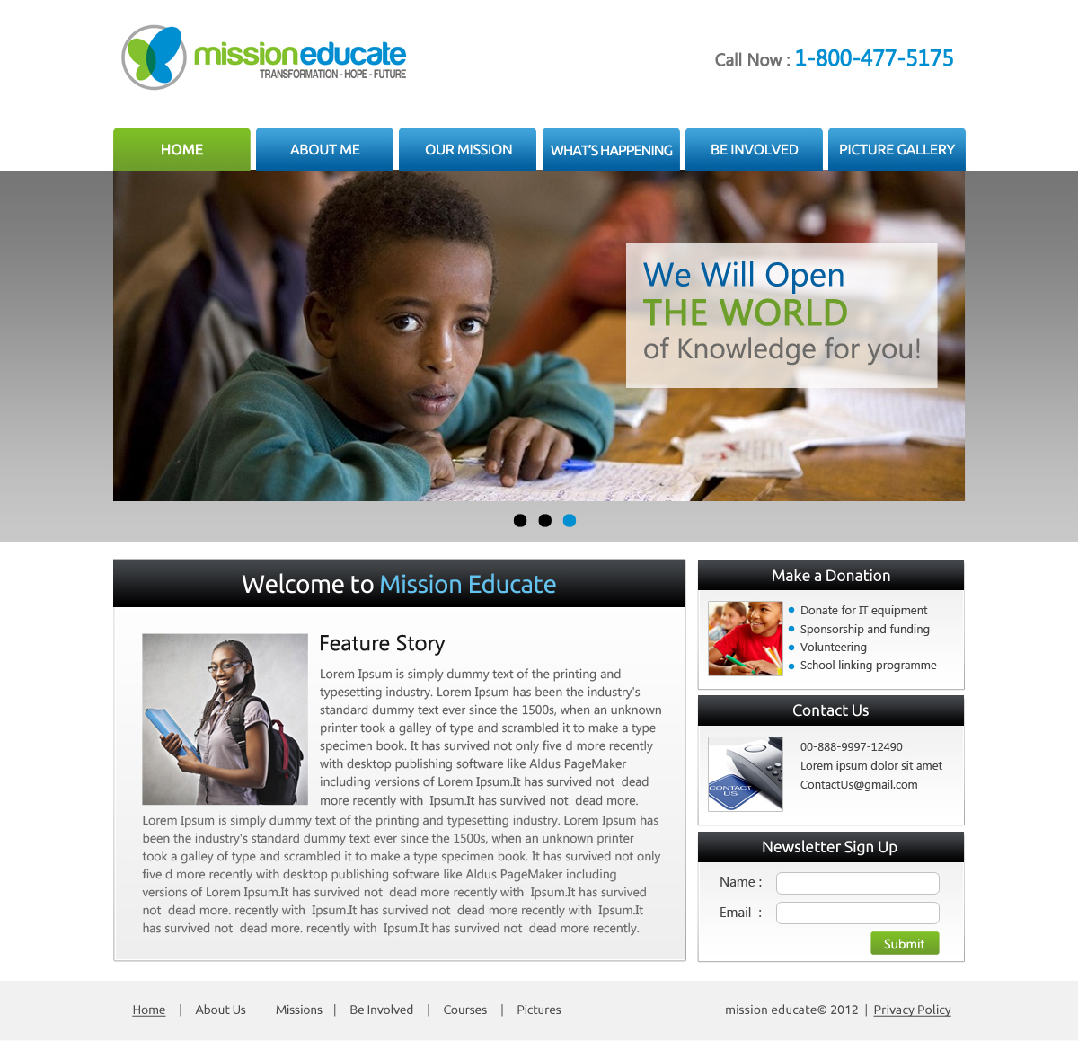 Web Design by OM for this project | Design #1004171